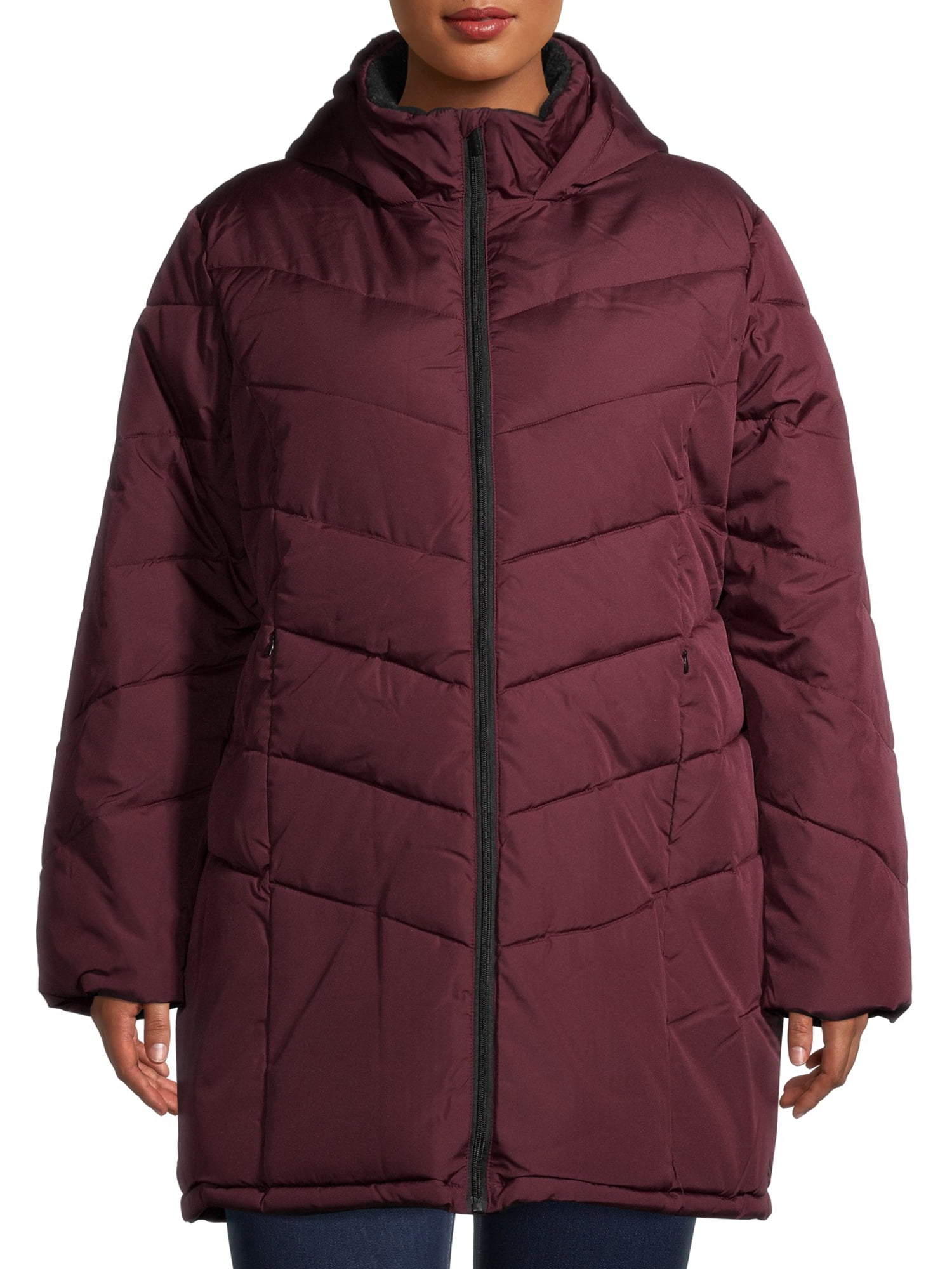 Big-Chill-Women-s-Plus-Size-Hooded-Puffer-Coat-with-Faux-Sherpa-Collar_9f94e568-8b90-4a1a-b79c-0ea11e83bac9.a5943c3292e17e8663de74bce15b3ec5 Big Chill Women's Plus Size Hooded Puffer Coat with Faux Sherpa Collar - Image 1